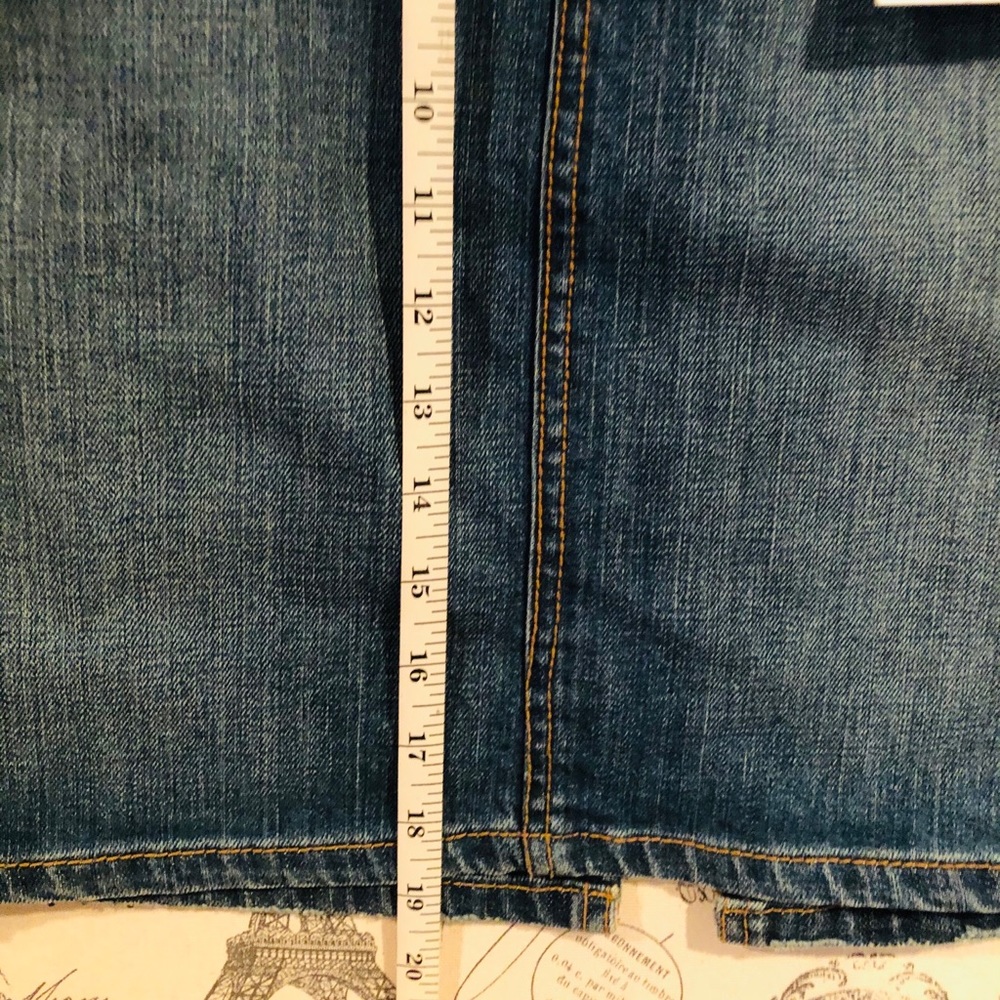 Pure Color Boutique Denim Midi Skirt NWT Dark Wash Jean Skirt Vogue - Picture 7 of 15